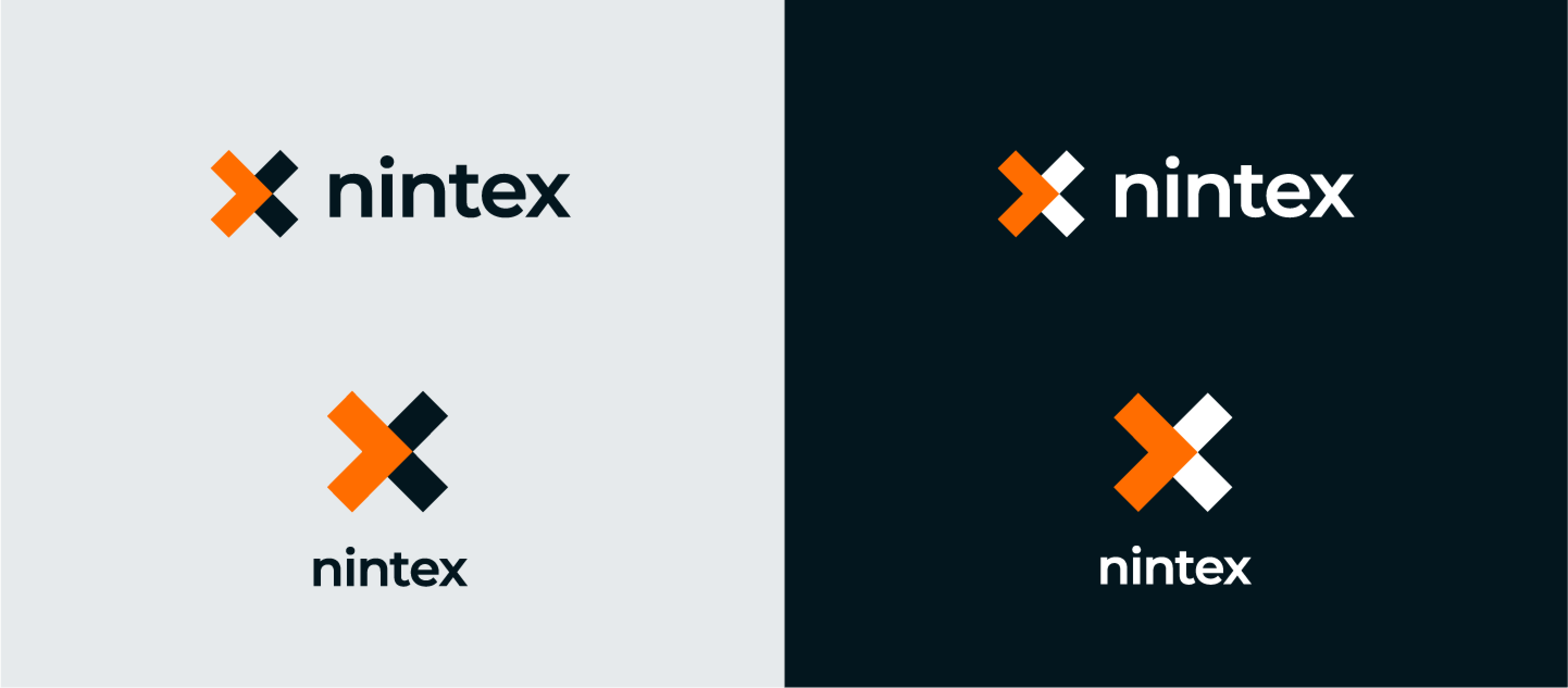 Nintex logo lockups with refreshed x