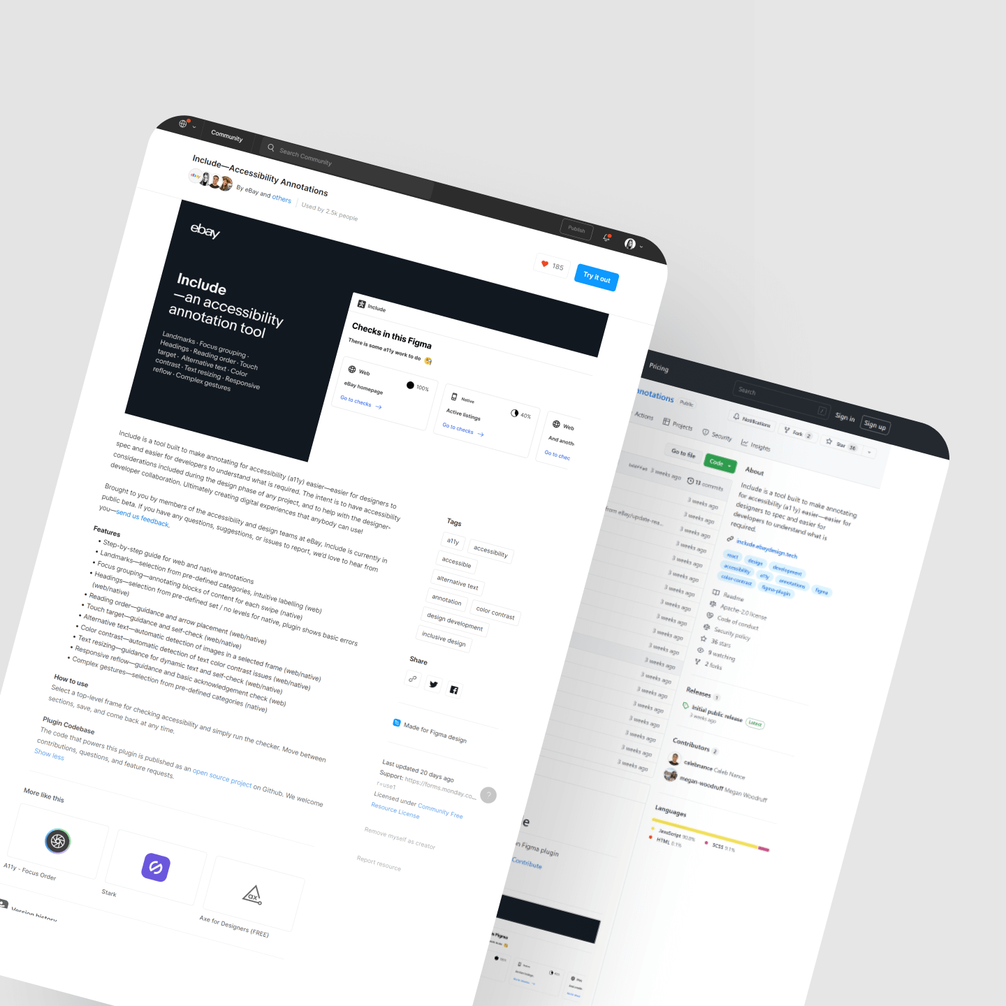 Include community page on Figma and open source code page on Github