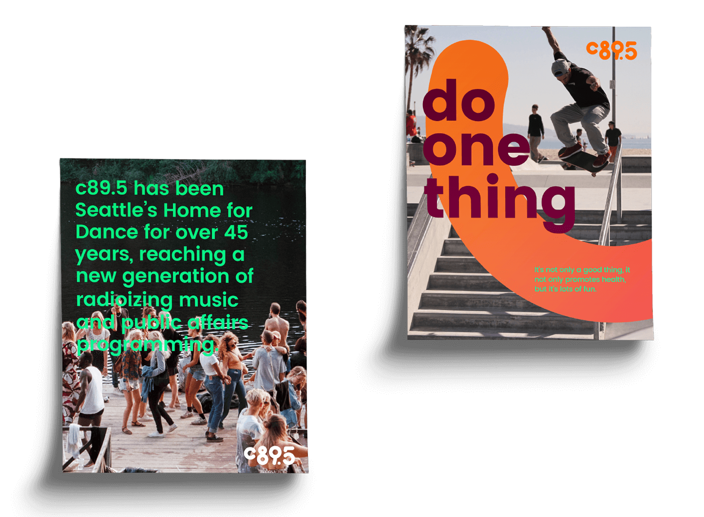 Example posters for the radio