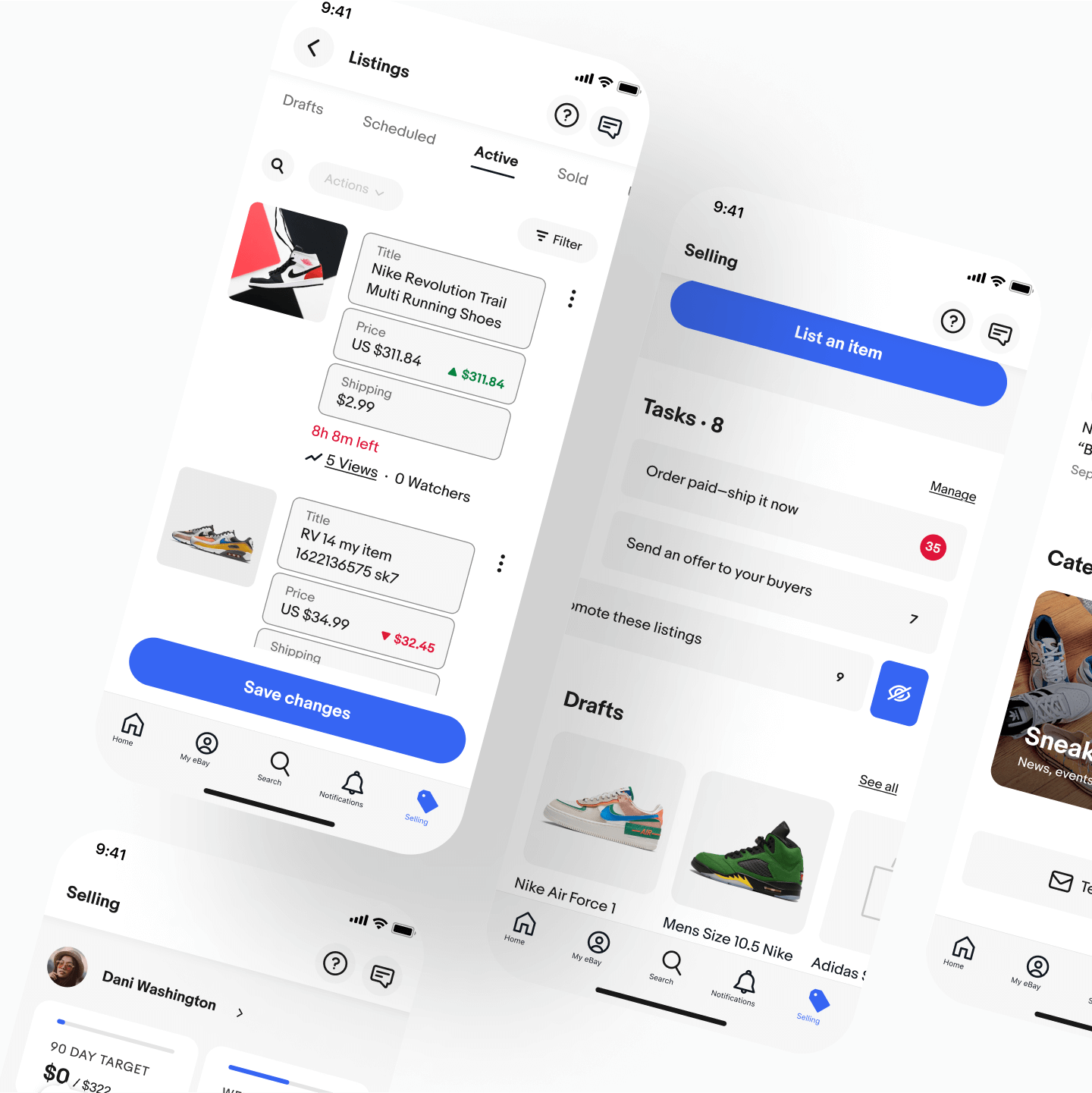 Future phase features: inline editing, editing tasks, entry point to category channels, targets