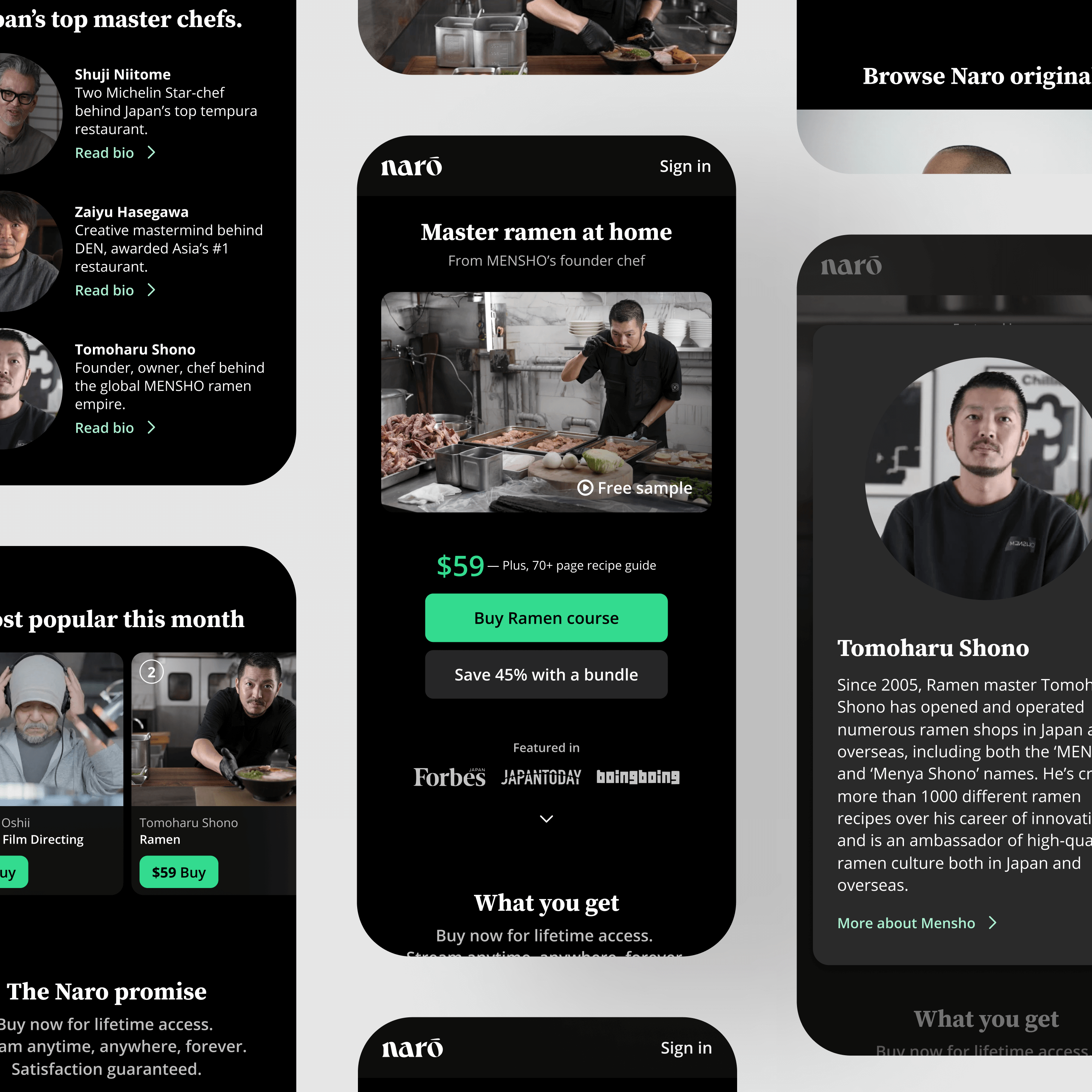 Mobile first web layouts.